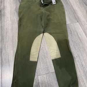 Green Equestrian Riding Pants breeches size 28